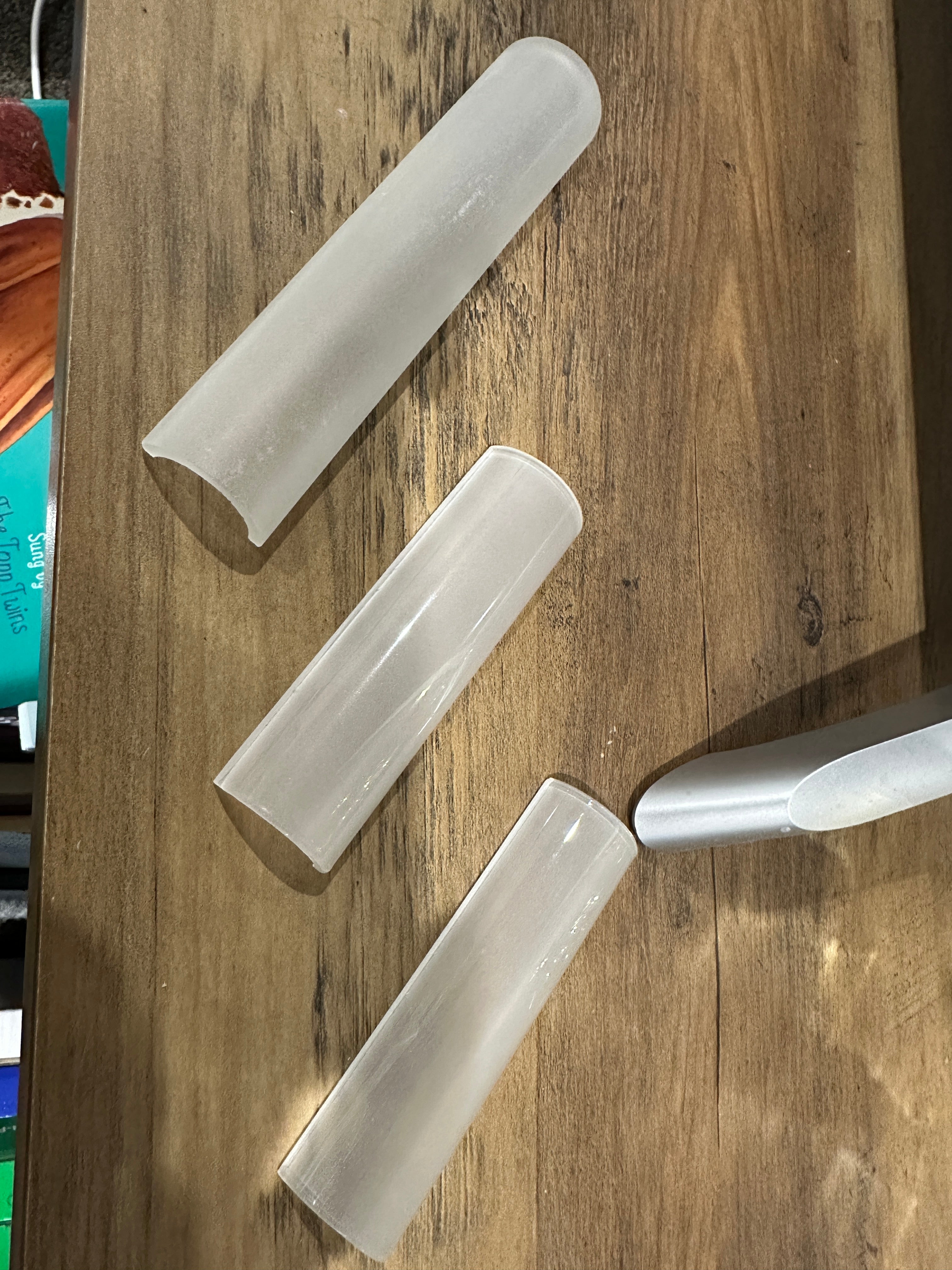 SAFETY GLASS FOR R7S/78MM LAMP HOLDER - Frosted with 2 clips