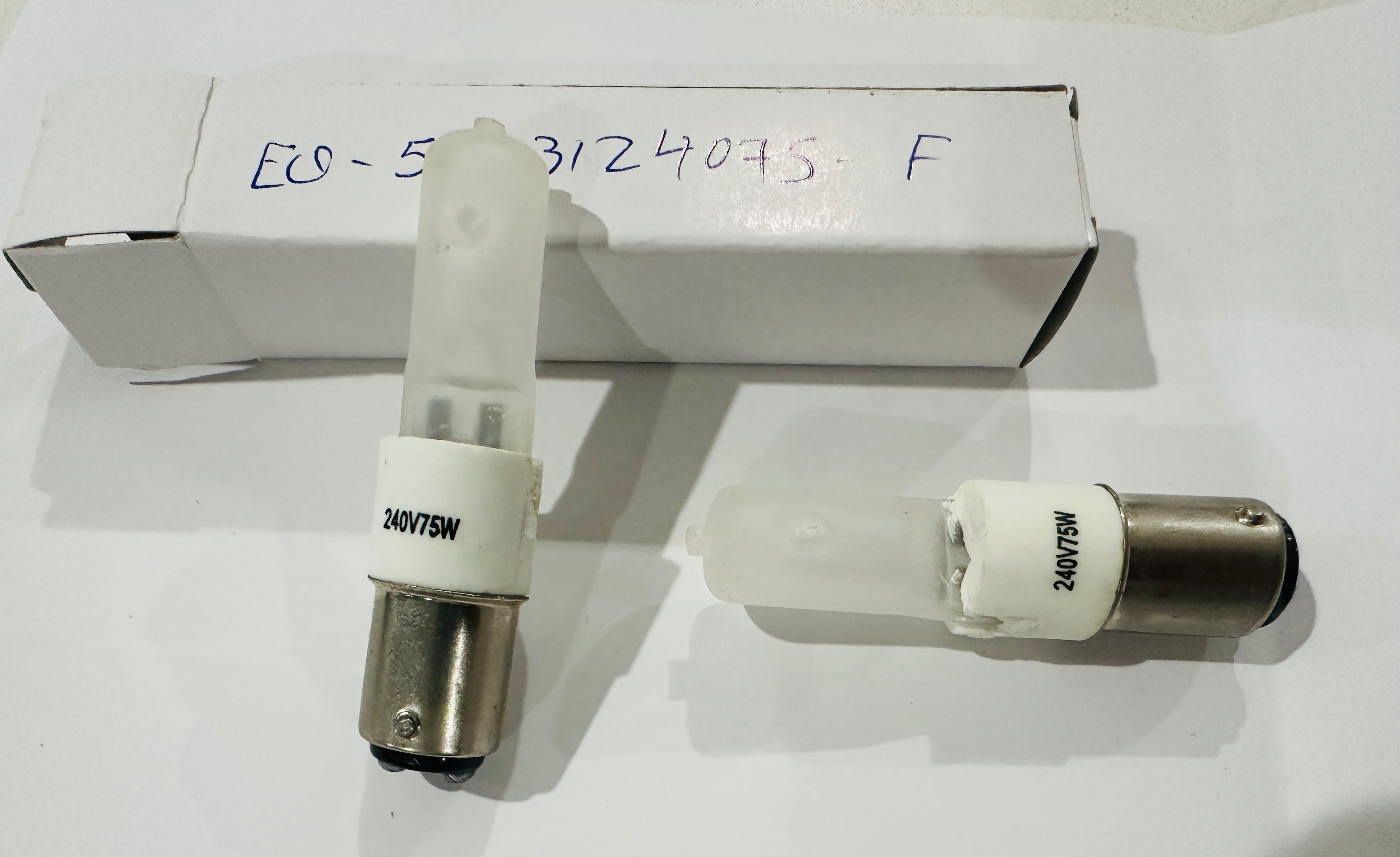 BA15D 240V 75W TUBULAR JD FROSTED HALOGEN